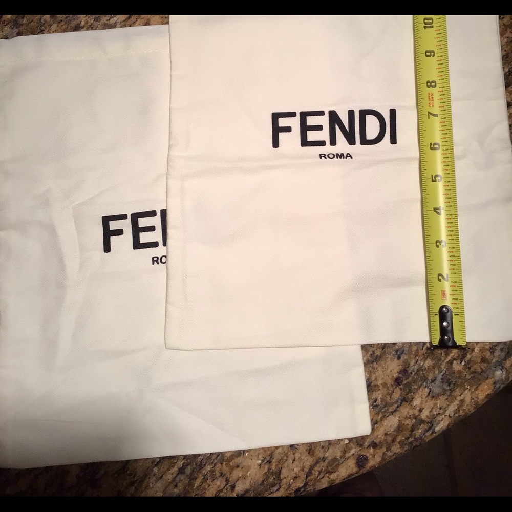 Fendi logo shoe bags never used